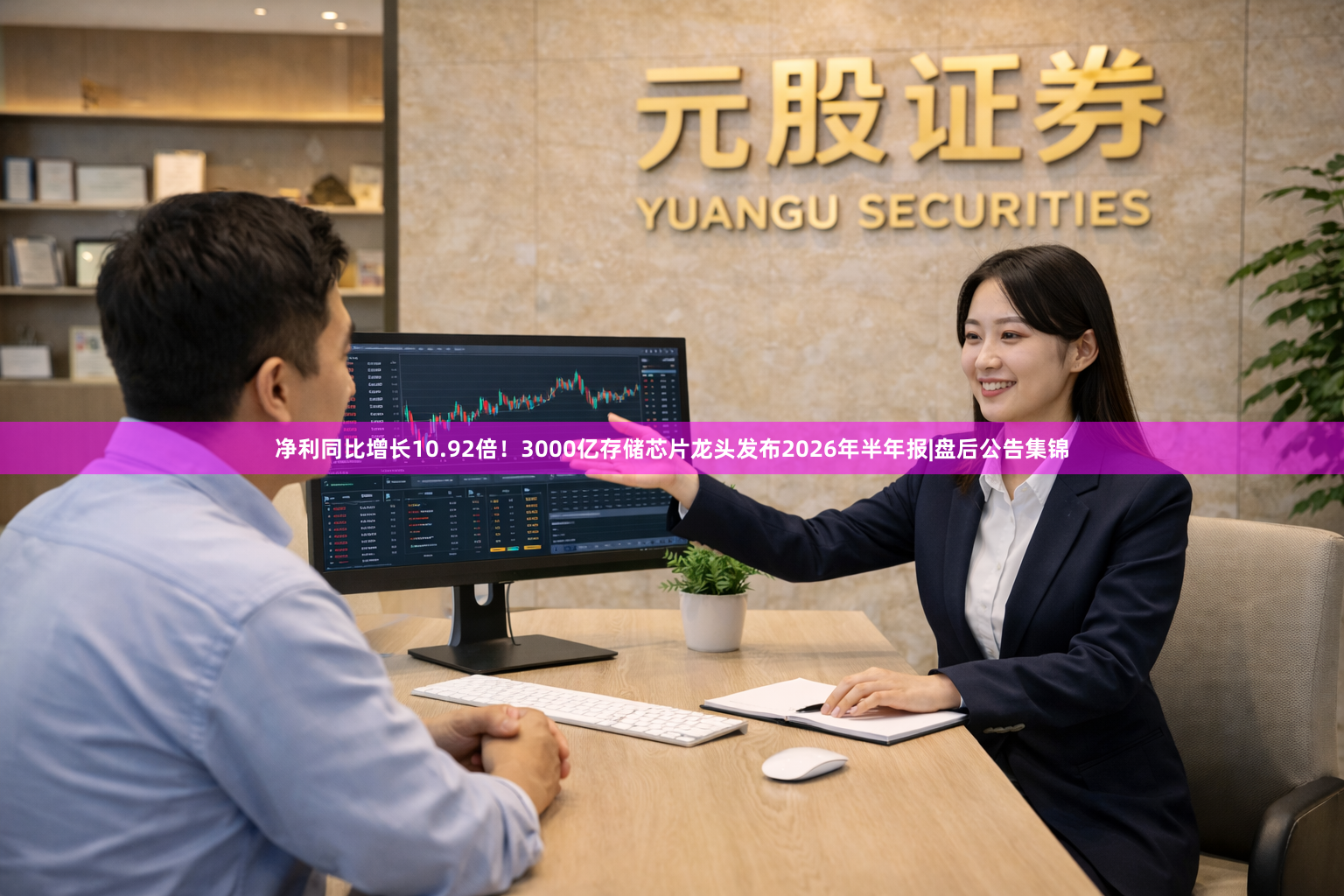 净利同比增长10.92倍！3000亿存储芯片龙头发布2026年半年报|盘后公告集锦